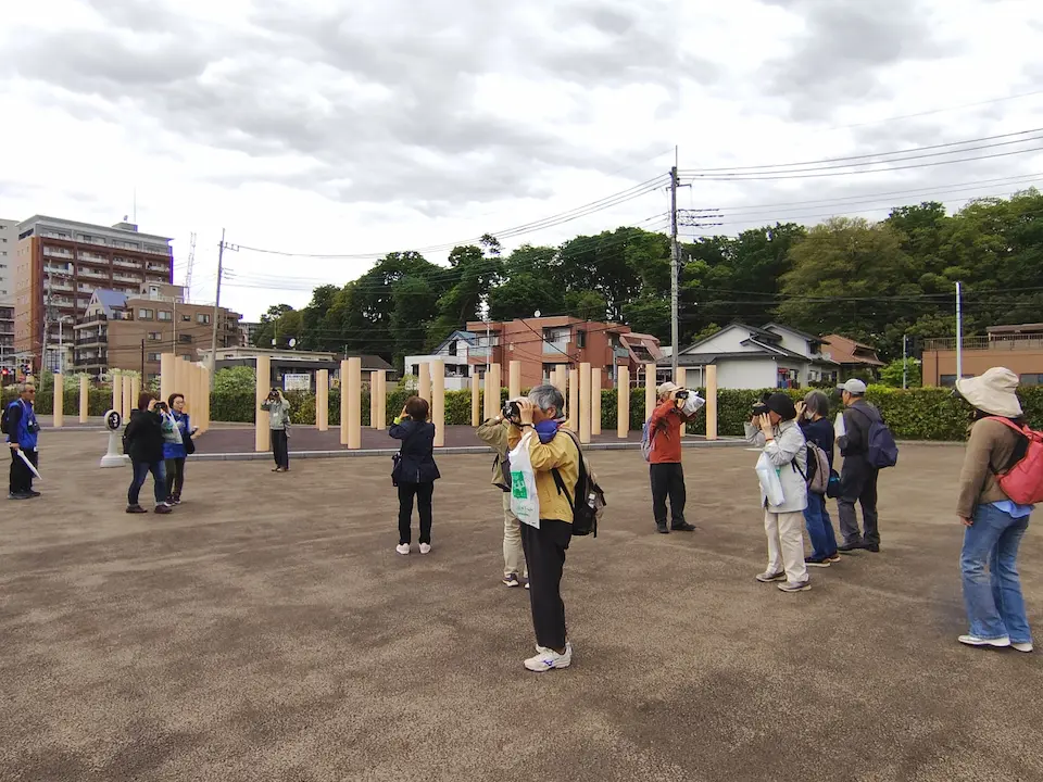 VRスコープで見る国司舘と家光御殿史跡広場